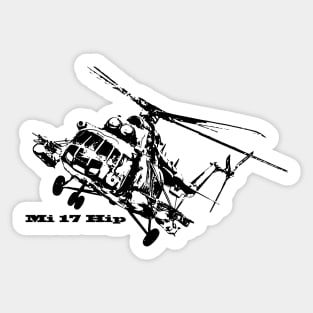 Famous army and transport helicopter - MI -17 (Mi-8M) Hip Sticker